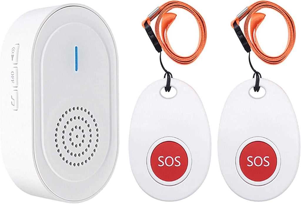 Caregiver Call Button with 2 Call Button and Rechargeable Receiver A644699