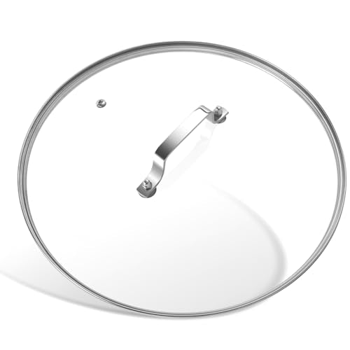 10 Inch Tempered Glass Lid with Stainless Steel Handle H604145