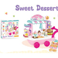 Ice Cream Cart Toy Set with Umbrella Food Dishes T111