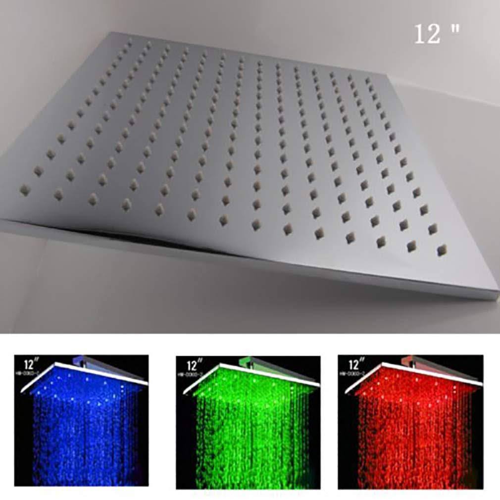 12 inch Square Rainfall LED Shower Head L770881