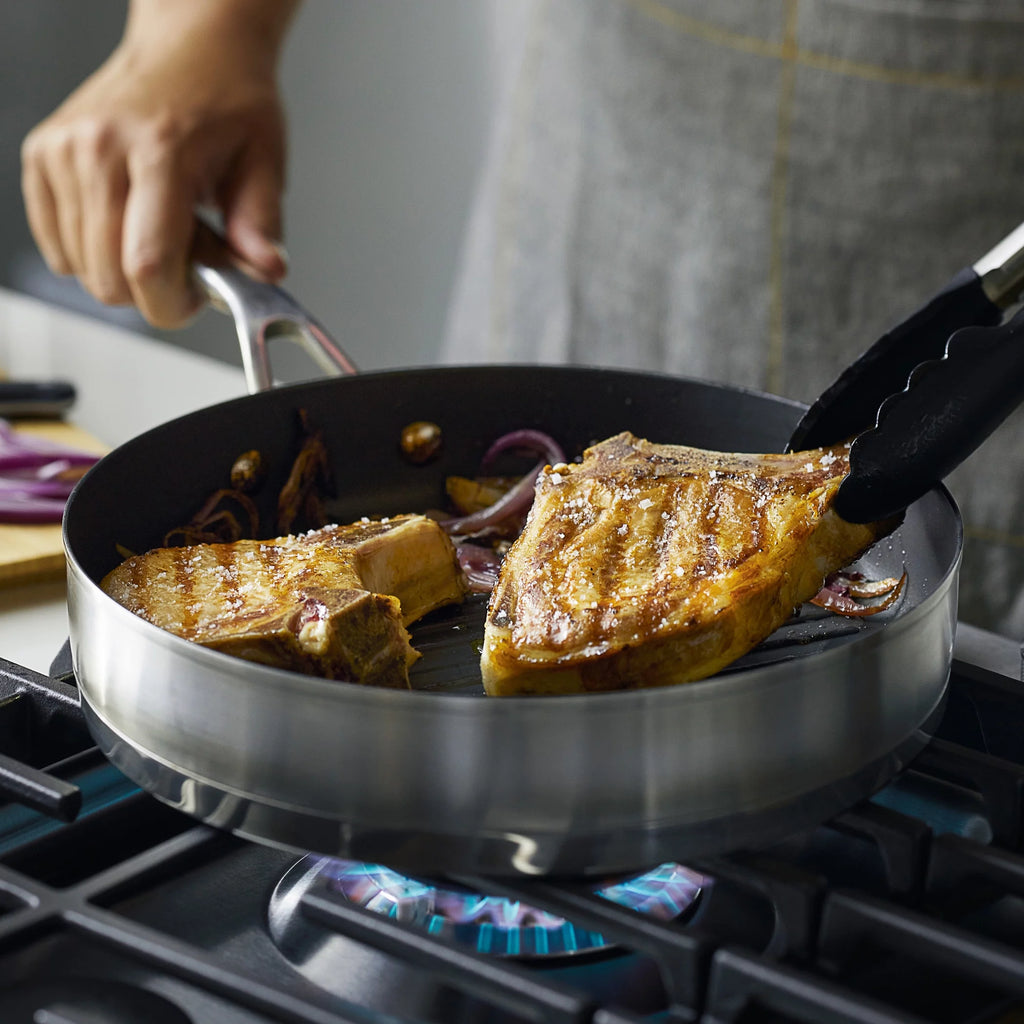 Stainless Steel Nonstick Induction Grill Pan S5037