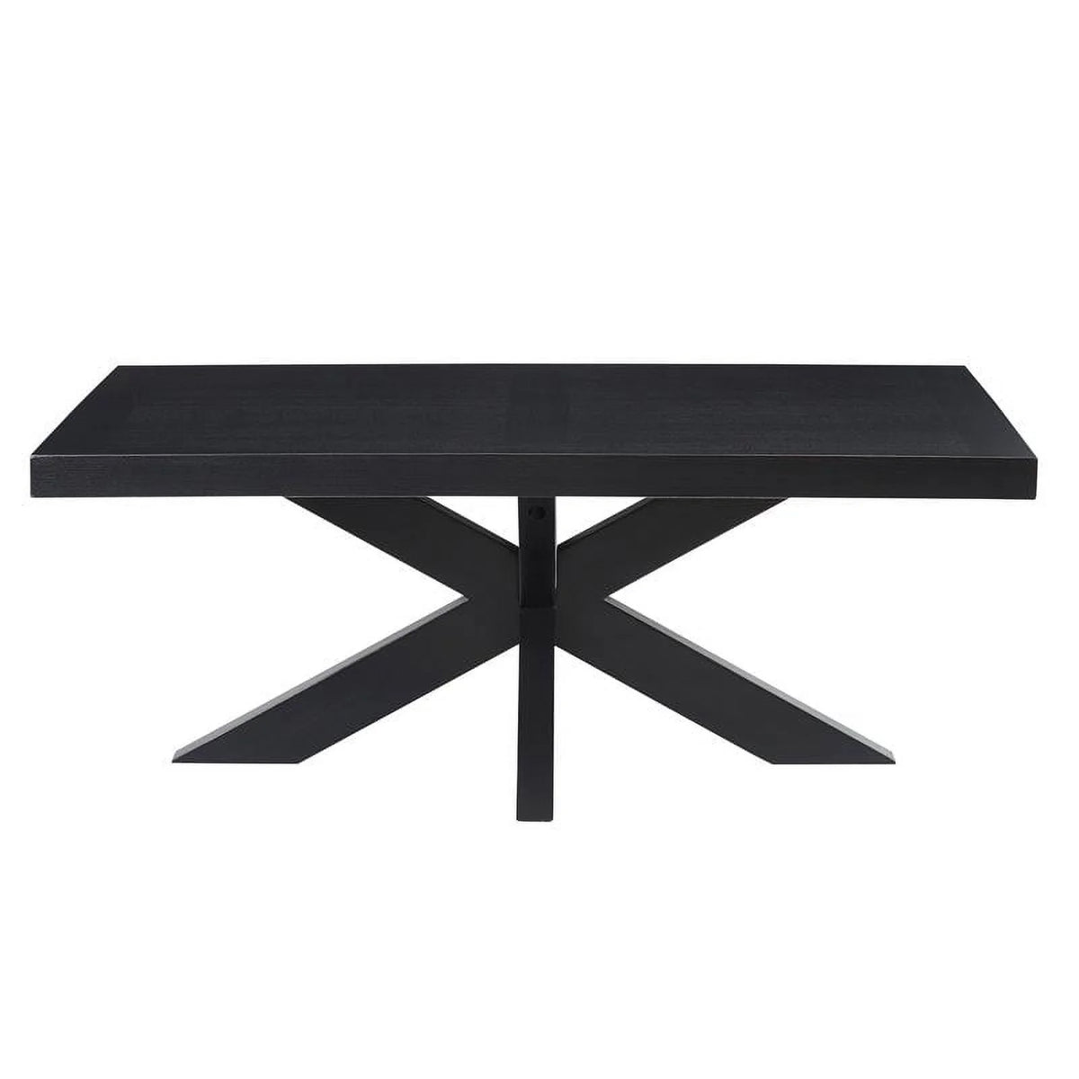 Ebony Finish Wood Pedestal Cocktail Table C979826