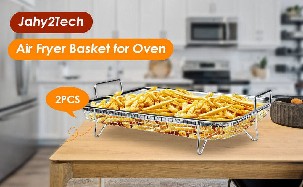 Stainless Steel Grill Basket 2pc Air Fryer Basket For Oven Q434024