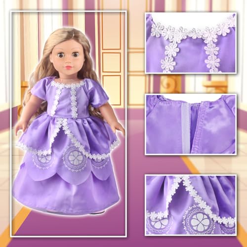 6 Sets 18 Inch Doll Clothes Accessories with Hairband P1687