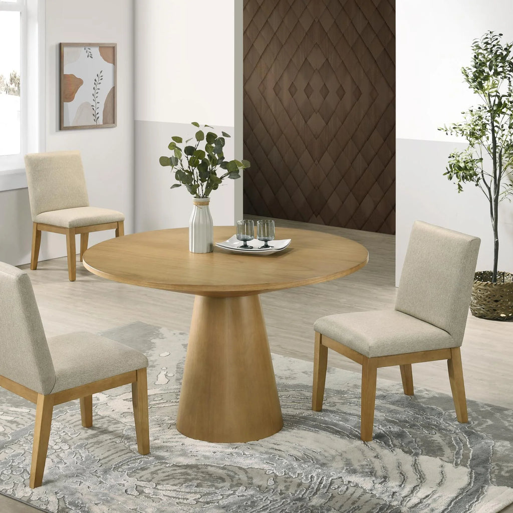Round Pedestal Dining Set with 4 Chairs G700