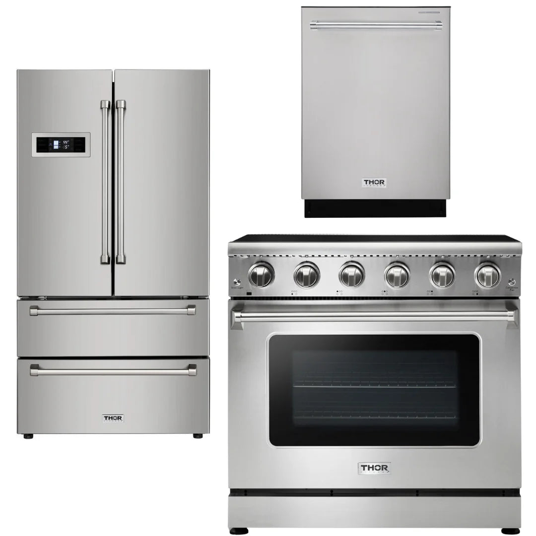 36 Electric Range Refrigerator Dishwasher F704