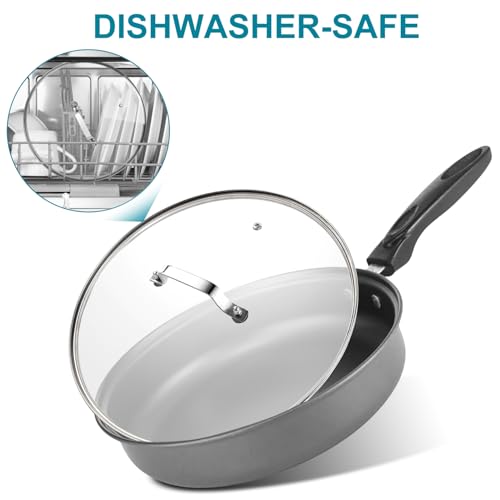 10 Inch Tempered Glass Lid with Stainless Steel Handle H604145