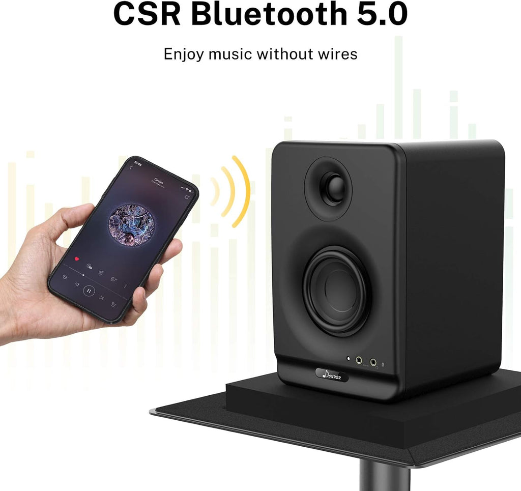 3 Near Field Studio Monitors with Bluetooth, 2-Pack G522