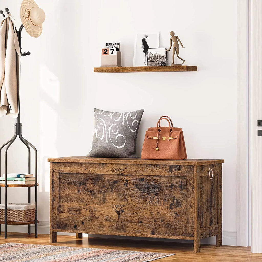 Rustic Brown Storage Chest H6786