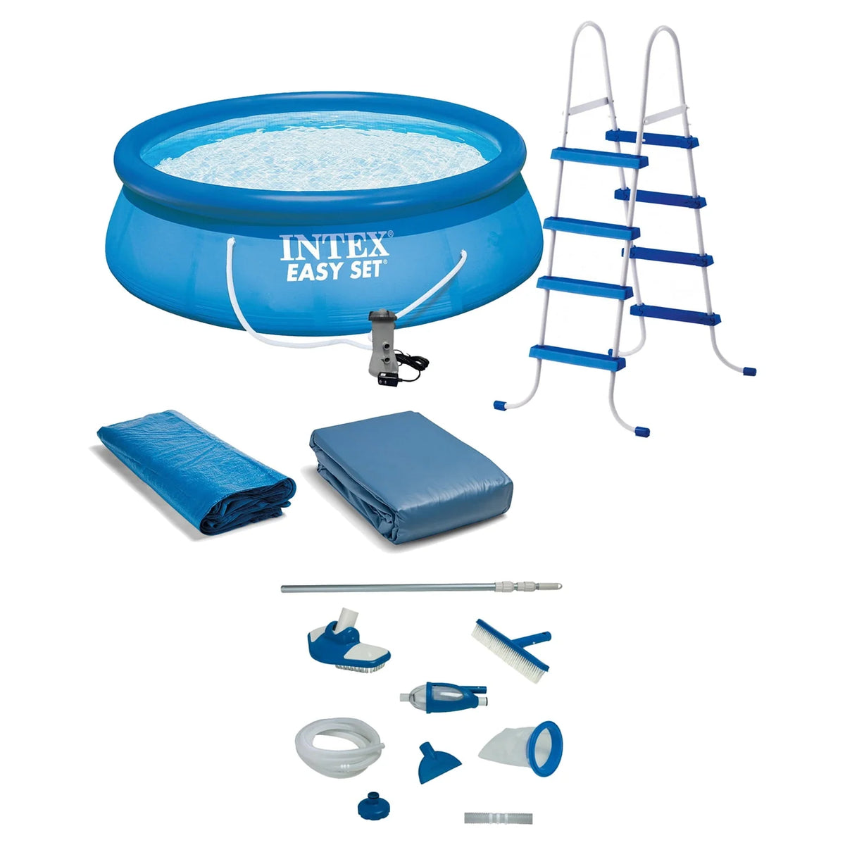 15 x 48 Inflatable Pool with Ladder and Pump A19560