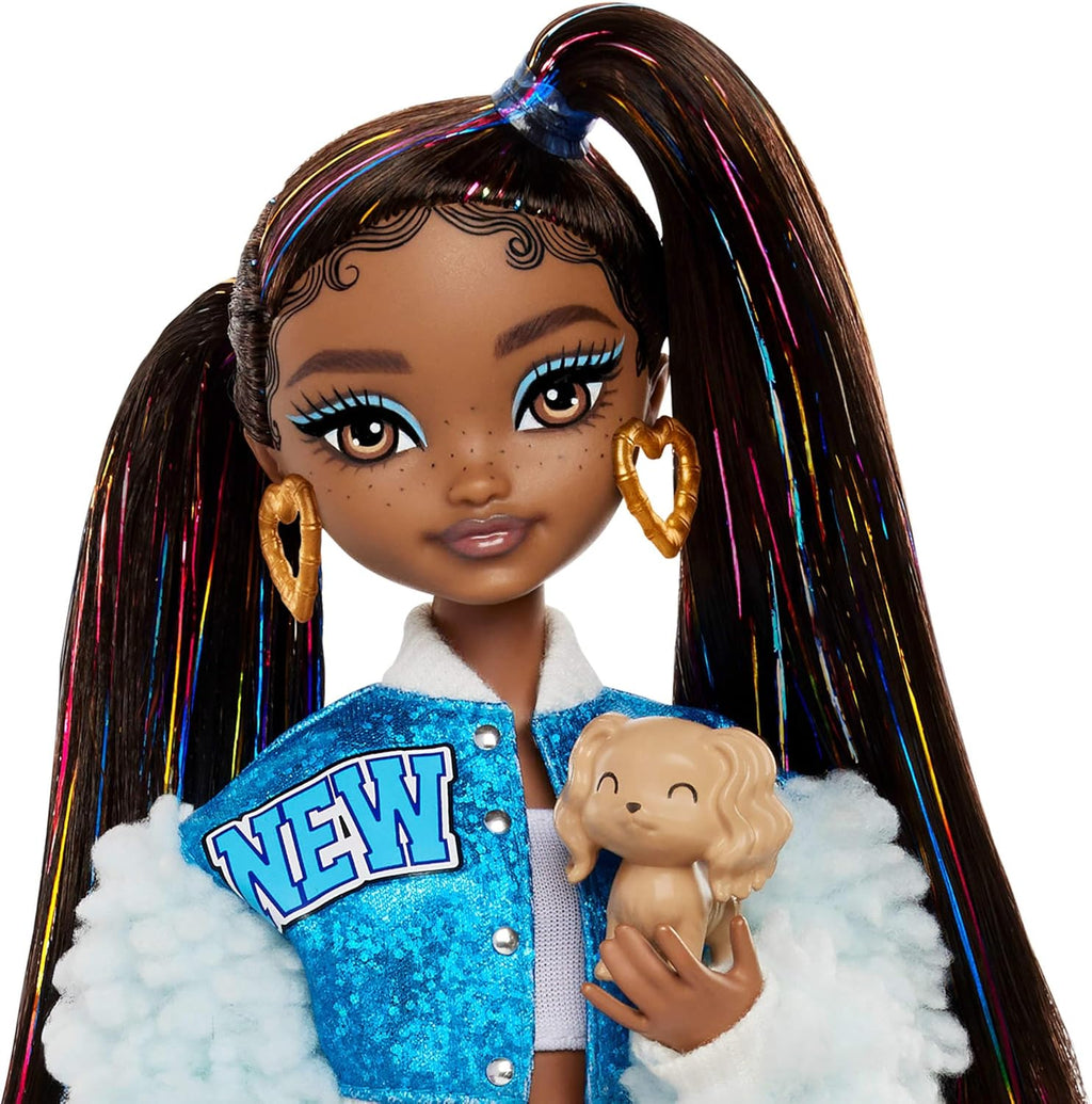 9 Music Themed Posable Fashion Doll with Long Black Hair F66243