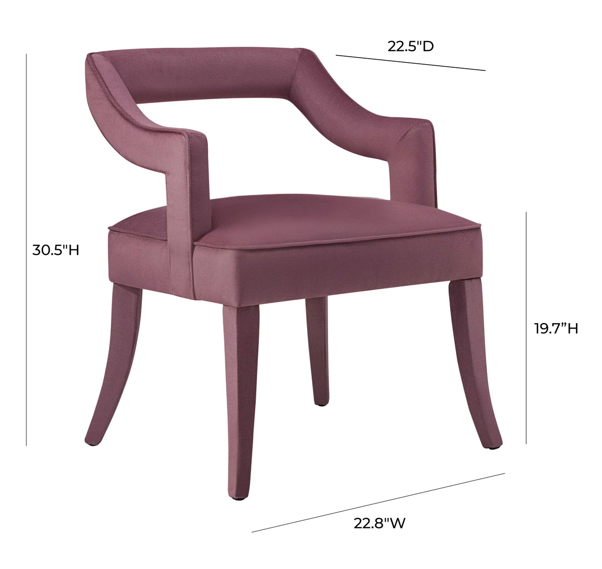 Pink Velvet Dining Chair M8986