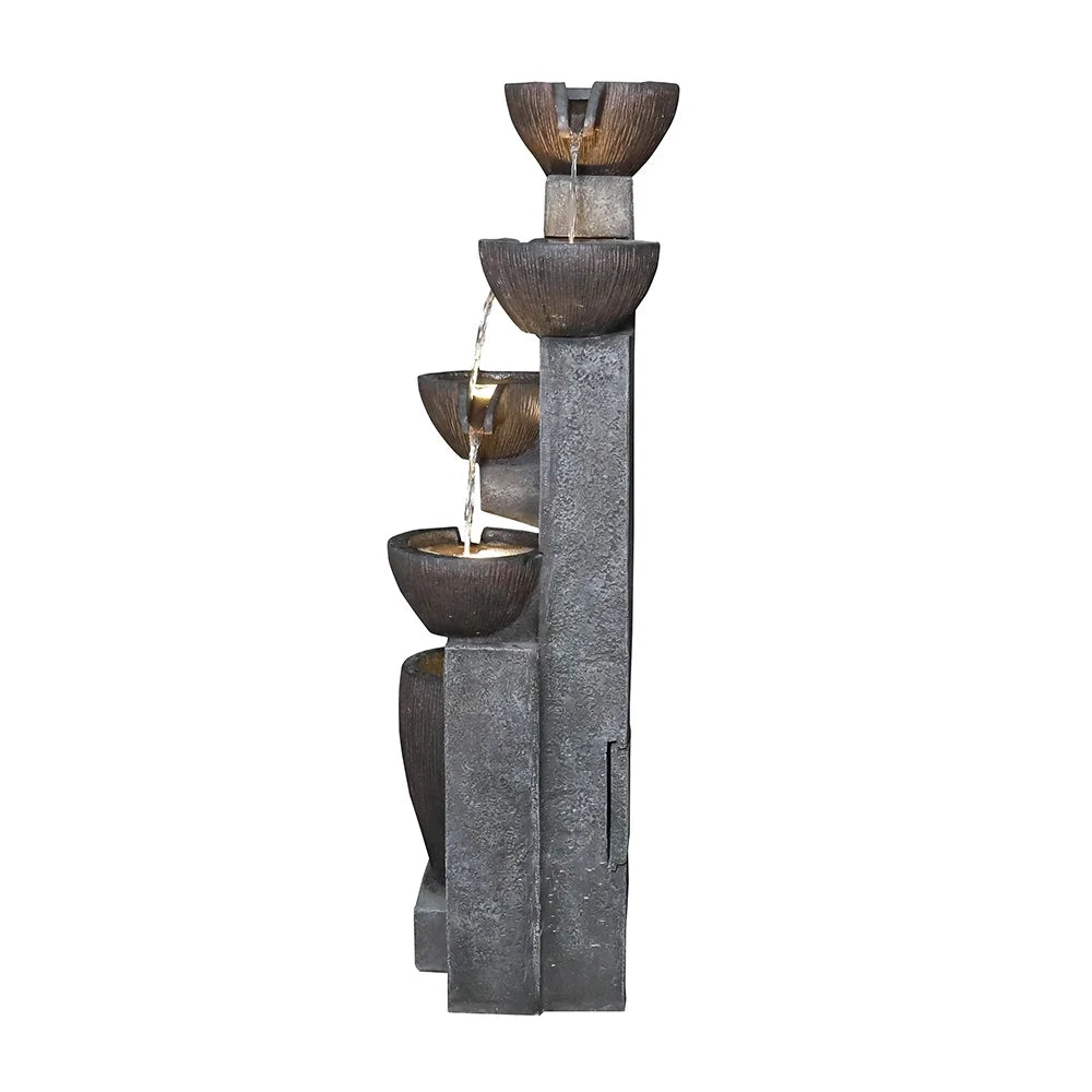10" Outdoor 5-Tier Waterfall Fountain H76891