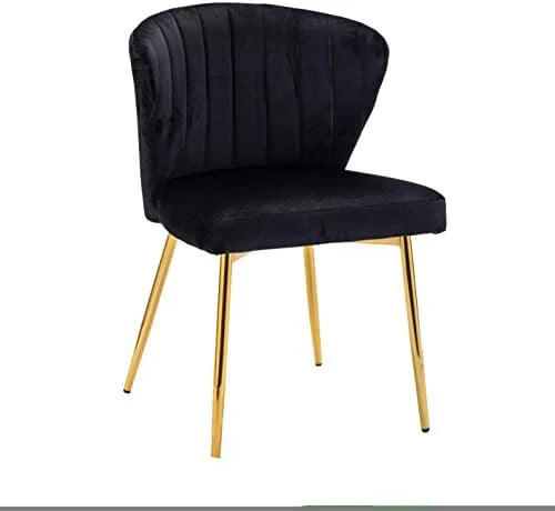 Velvet Accent Chair with Golden Metal Legs G323