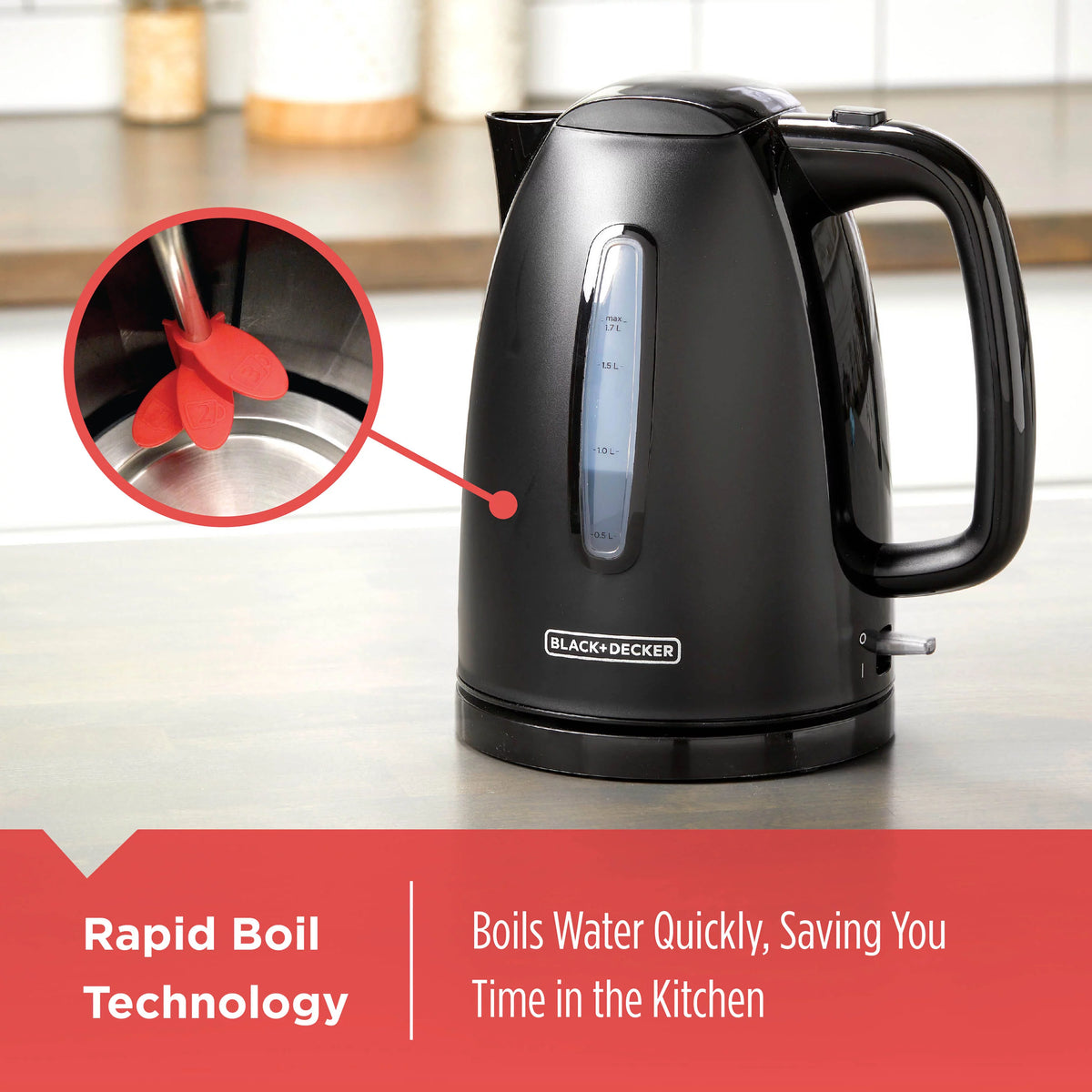 1.7L Electric Cordless Kettle L797
