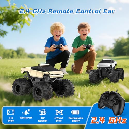 1:18 2.4 GHz Waterproof 4WD Off-Road RC Monster Truck Y238802