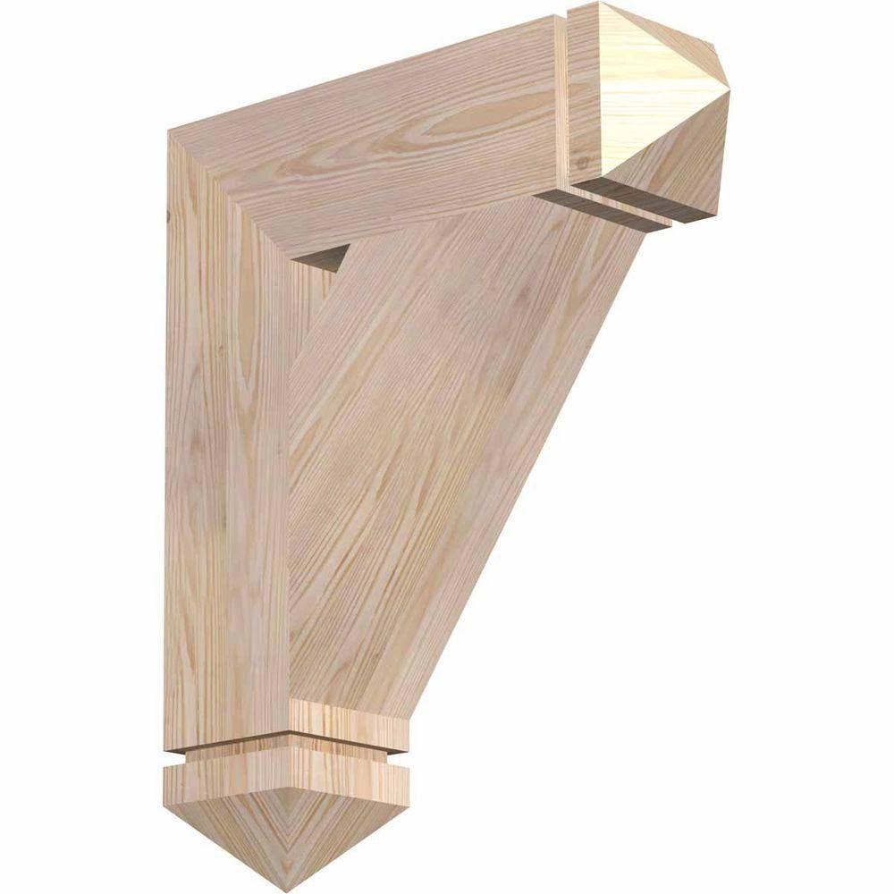 Traditional Arts & Crafts Smooth Bracket, Douglas Fir G25908