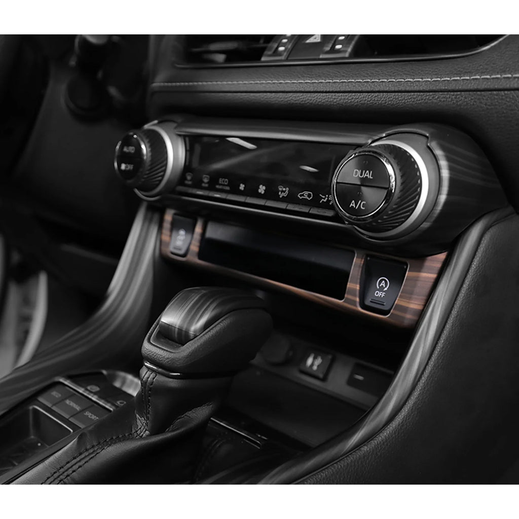 Center Console AC Climate Control Switch Panel Frame Cover Trim Wood Grain K8436