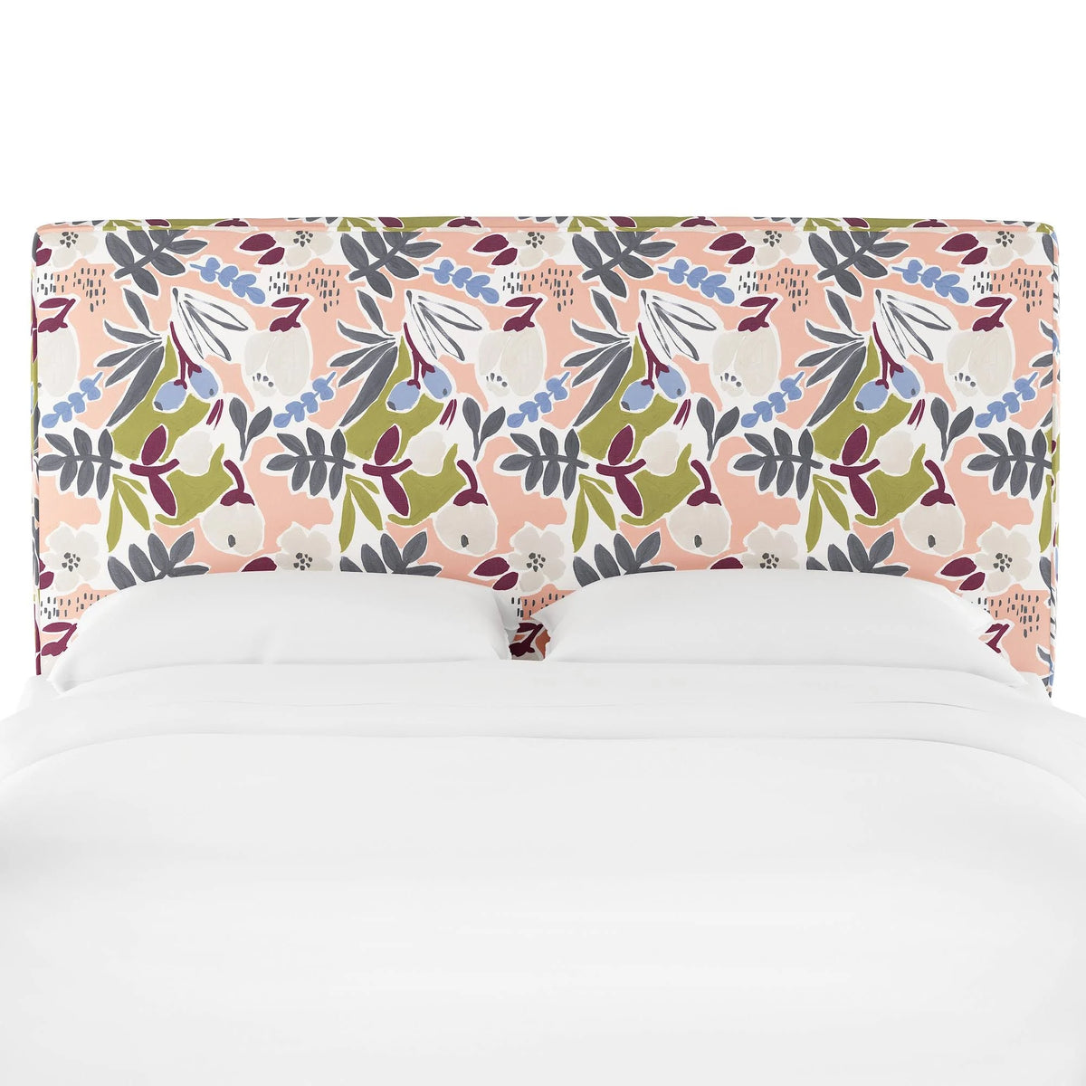 California King Headboard Peach Floral J18510