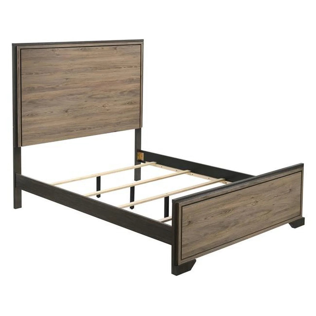 Wood California King Size Bed with 4 Slats Q238
