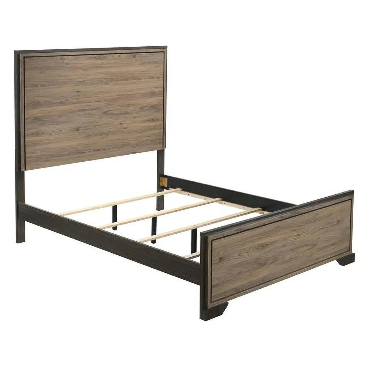Wood California King Size Bed with 4 Slats Q238