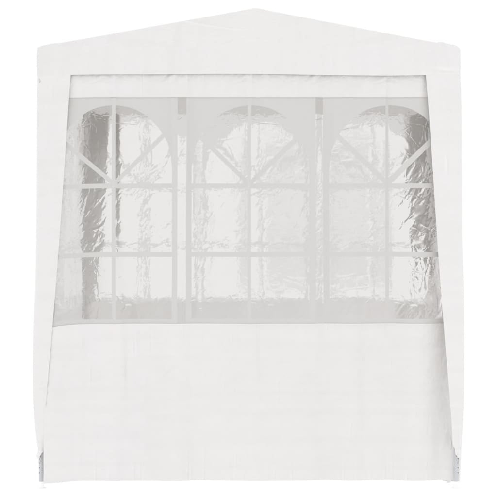 White Party Tent with Side Walls 6.6'x6.6' A80445