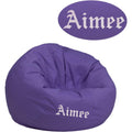 Small Solid Purple Kids Bean Bag Chair P141
