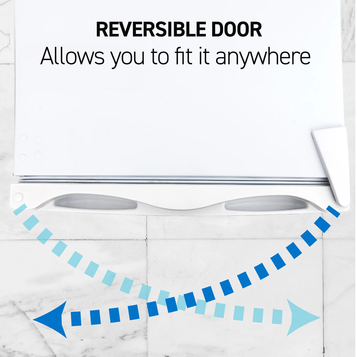 White 5 Cu Ft Upright Freezer with Reversible Door M1530