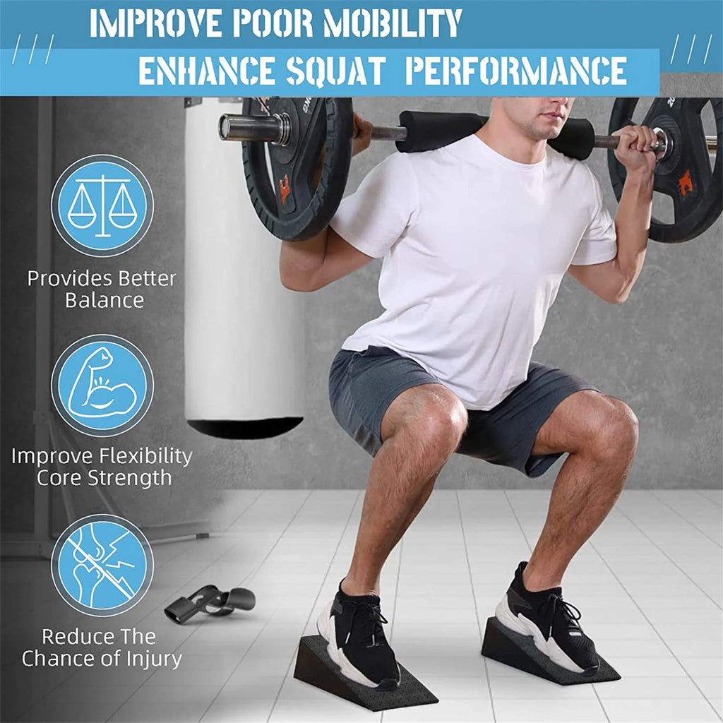 Squat Wedge Blocks Non-slip Calf Raise Platform X216905