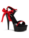 Black Red Ankle Boots J669