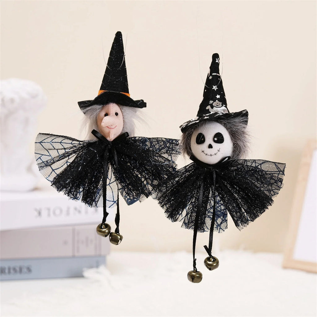 Pumpkin Witch Doll Halloween Cat Toy H88064