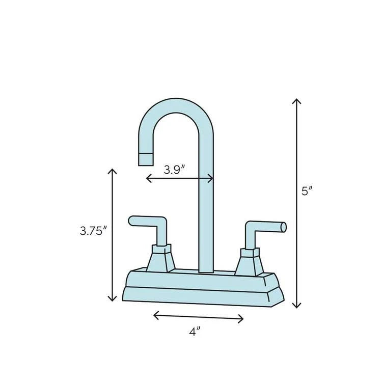 Polished Chrome Centerset Lavatory Faucet with Pop-Up B184
