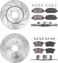 5 Lug Rotors + Ceramic Pads + Clips H940