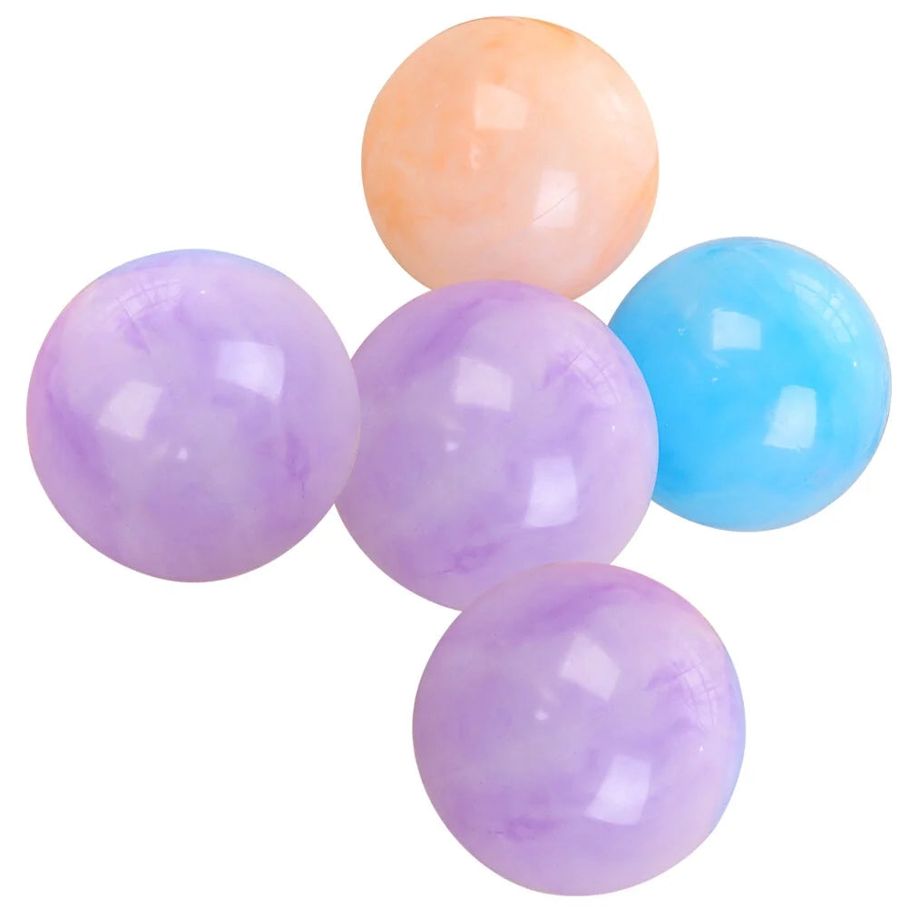 25PCS Marbleized Bouncy Balls, 8.7 Inch Inflatable Sensory Balls J7488