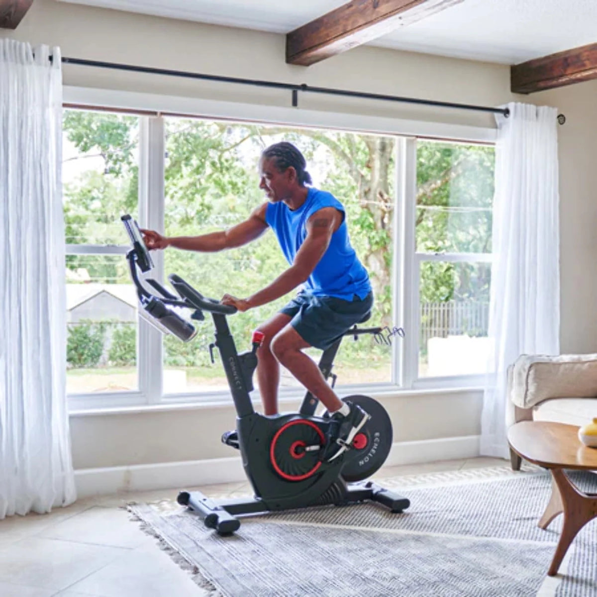 Smart Fitness Bike with Cushioned Seat and 32 Resistance Levels M2387