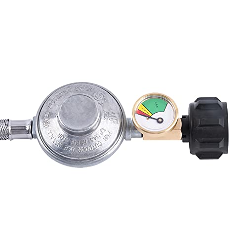Propane Regulator and Hose with Gauge R839