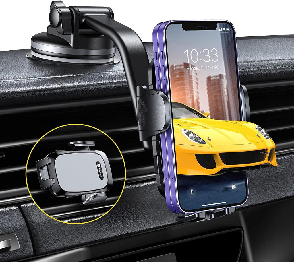 Grey Suction Cup Car Phone Holder Mount H849798