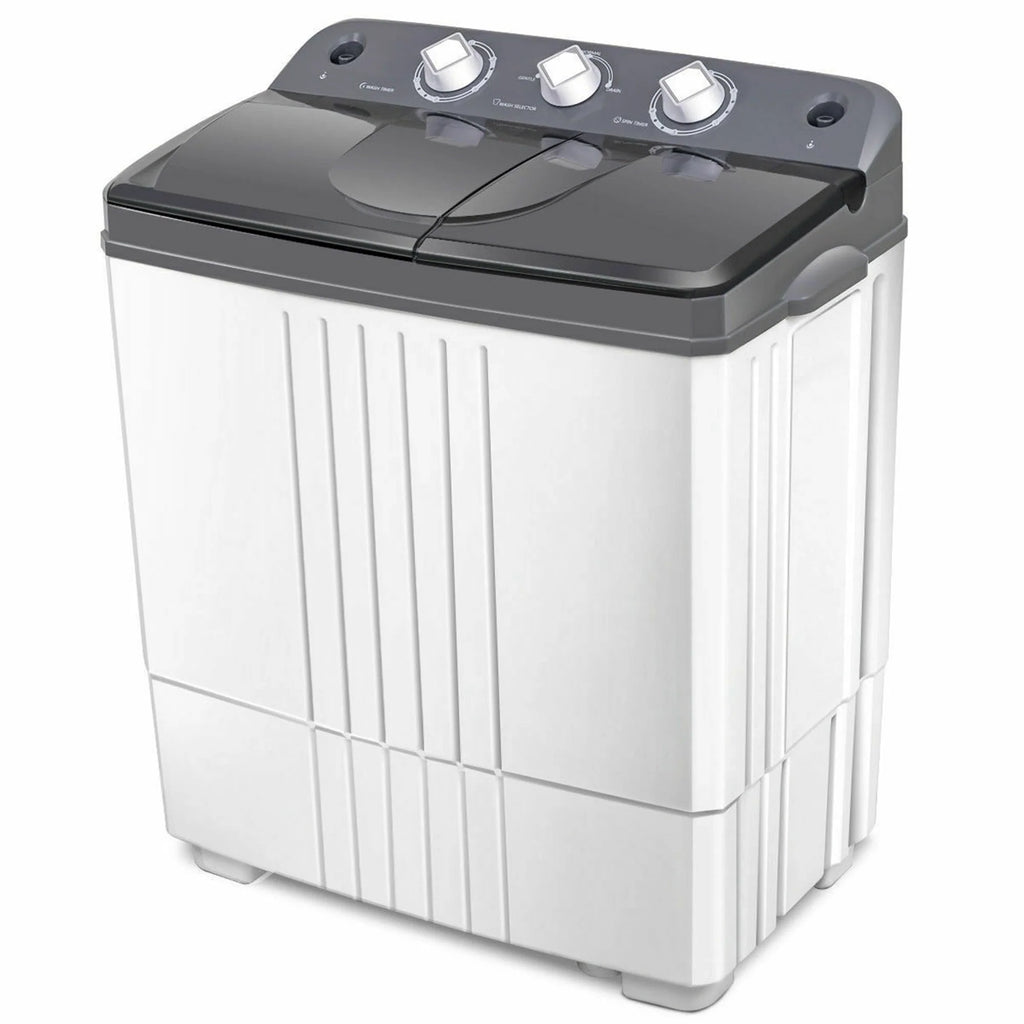 20 lbs Capacity Portable Twin Tub Washer Spinner H70691
