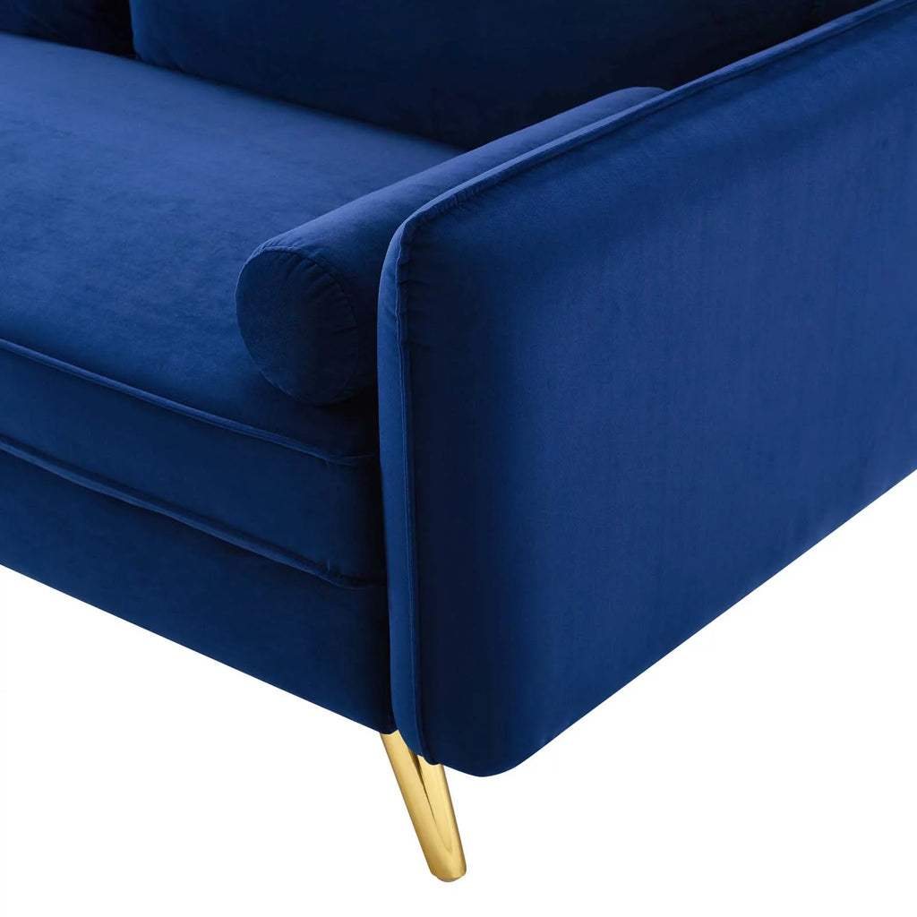 Blue Velvet Sofa E34273