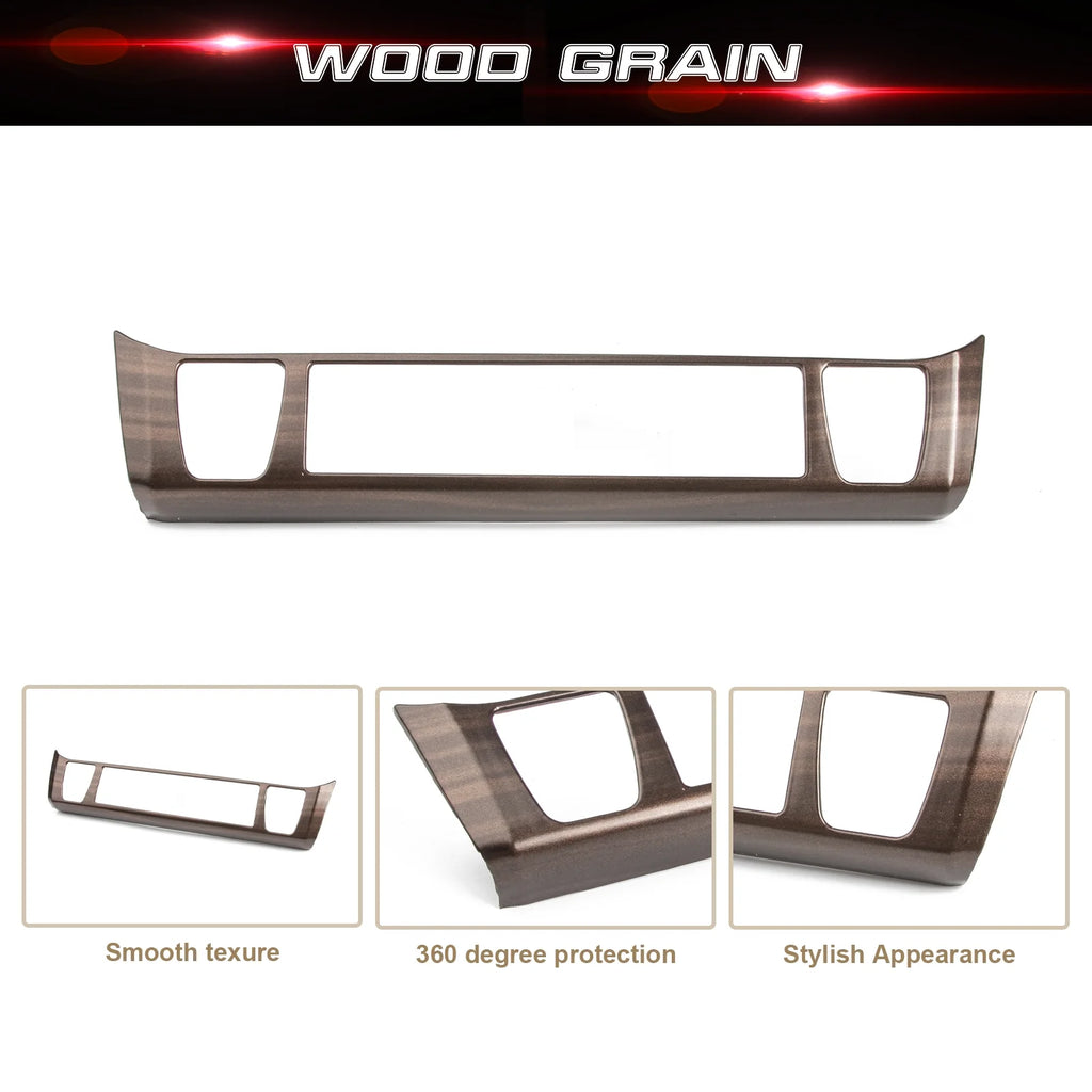 Center Console AC Climate Control Switch Panel Frame Cover Trim Wood Grain K8436
