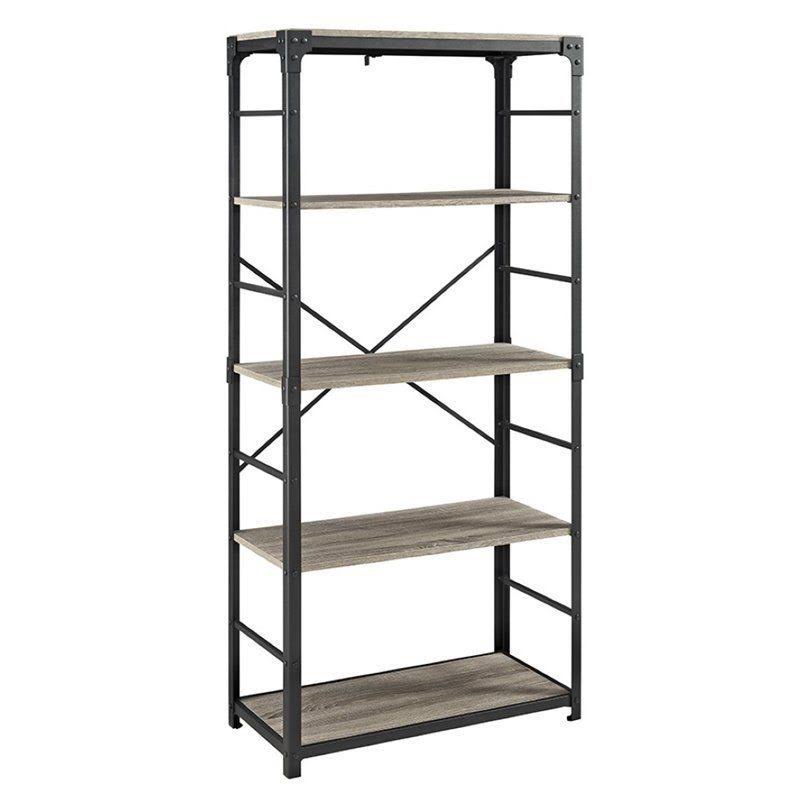 4 Shelf Bookcase in Driftwood D83366