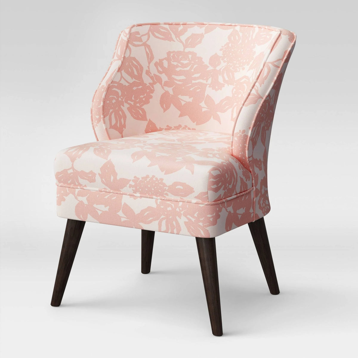 Pink Rose Mid Century Armchair N757