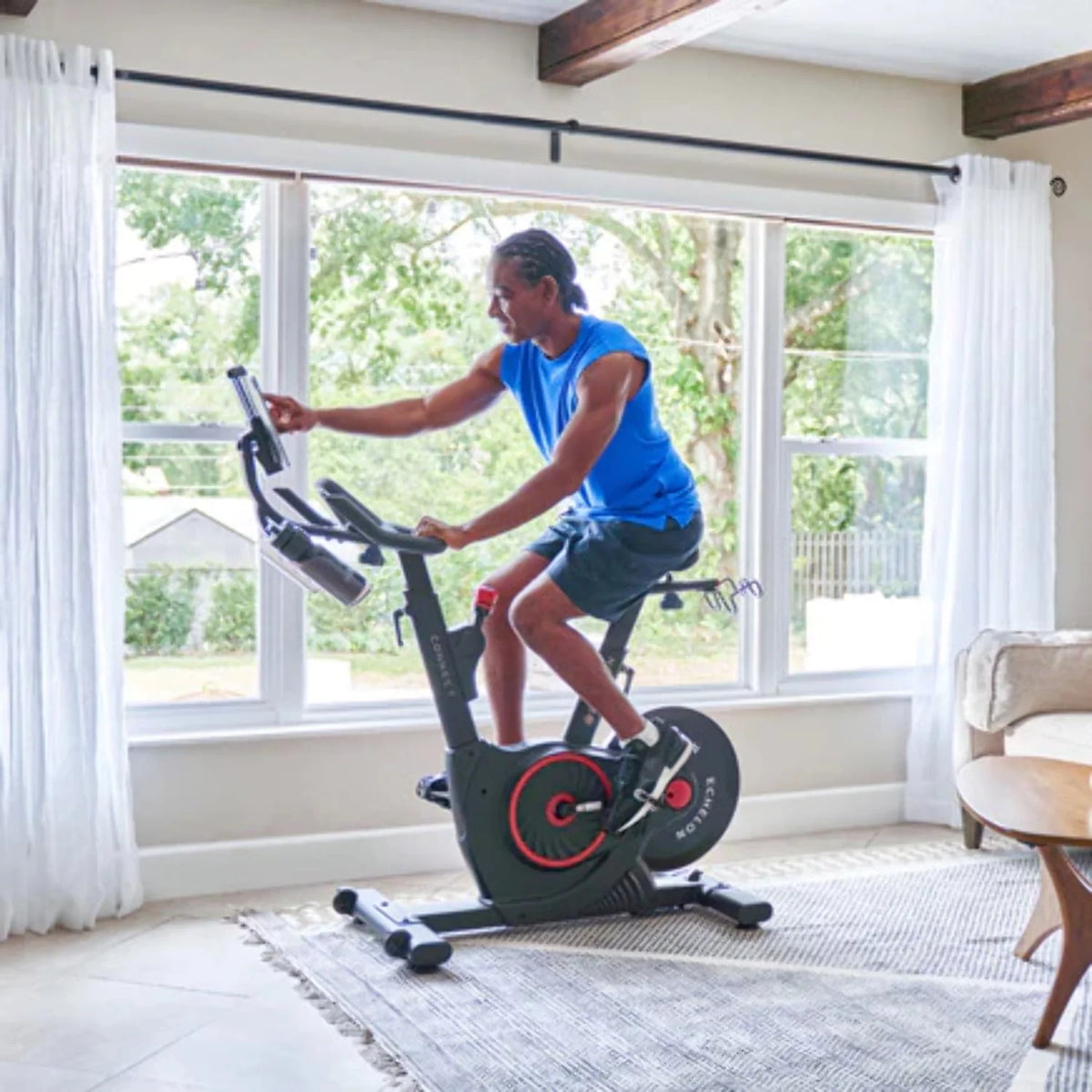 Smart Fitness Bike with Cushioned Seat and 32 Resistance Levels M2387