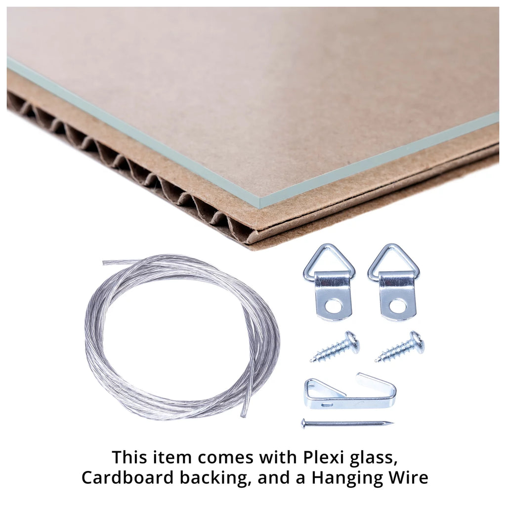 16x20 Inch Gold Picture Frame with Plexi Glass N3991