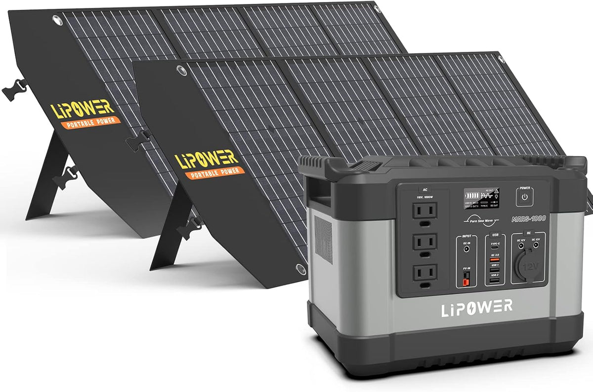 1000W Portable Power Station with 3 AC Outlets Q53415