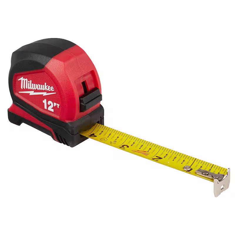 12 ft. Compact Tape Measure with Pliers V7753