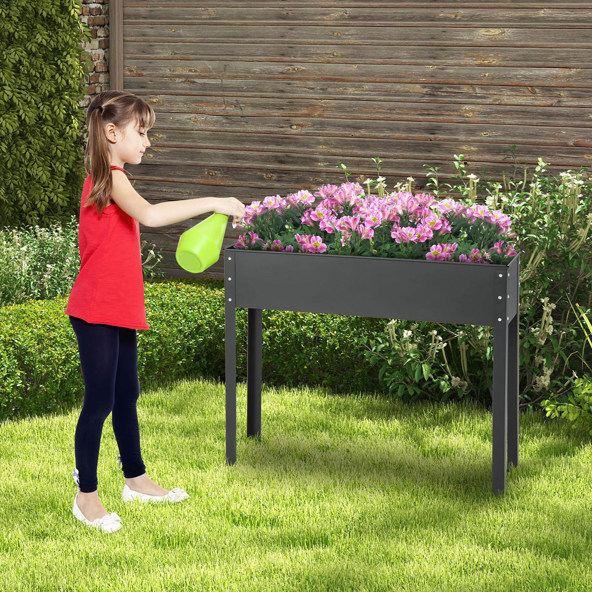 40'' Metal Raised Garden Bed with Legs A52692