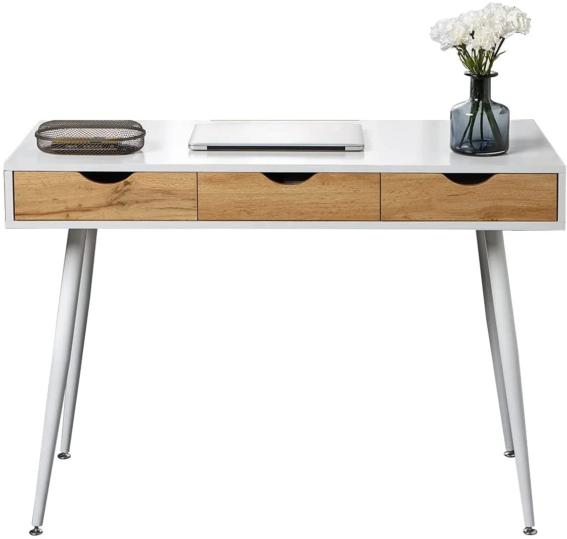 Computer Desk with 3 Drawers, 43 Inches V3569