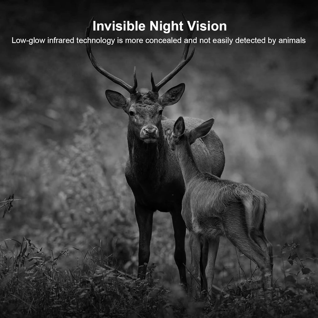 20MP 1080P Game Camera 120° Wide-Angle Motion Sensor IP66 Waterproof Hunting Cam Pack of 2 L2258
