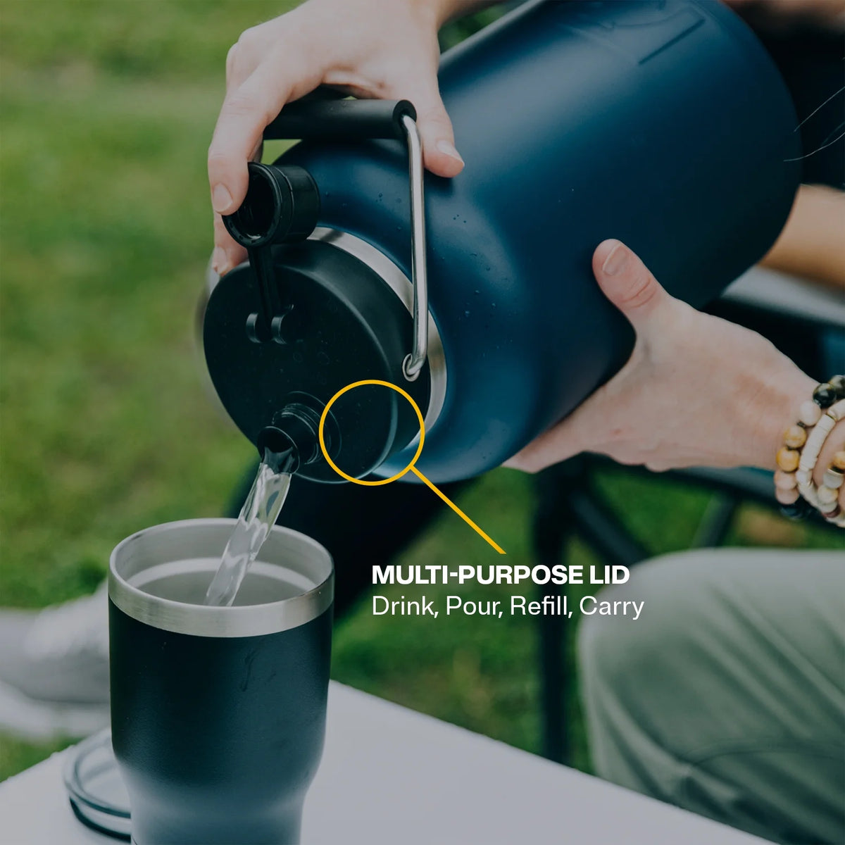 Graphite Stainless Steel Insulated Jug H679